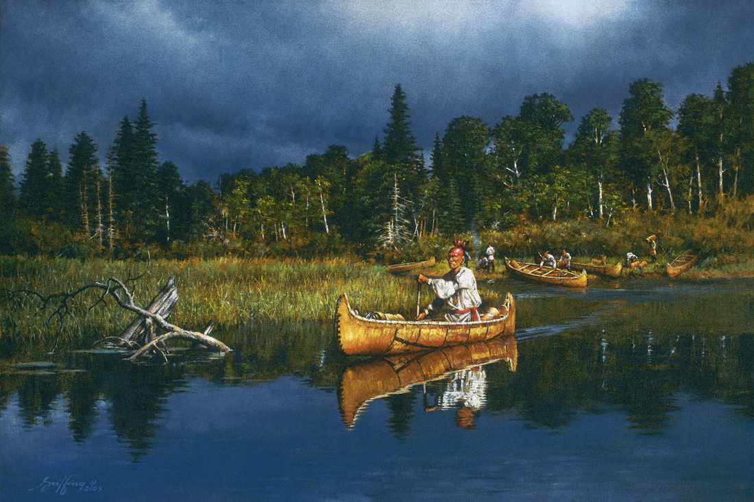 "The Bark Cutters"  looks like many inland North American waterways
